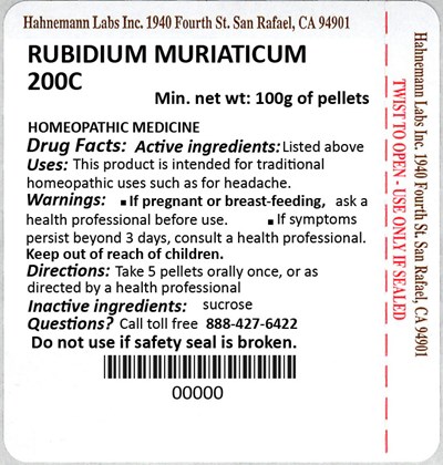 Rubidium Muriaticum 200C 100g.jpg Rubidium Muriaticum 200C 100g - Rubidium Muriaticum 200C 100g